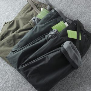 Men's Casual Windproof/Waterproof Outdoor Straight Leg Winter Cargo Pants