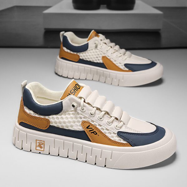 Men's Casual Breathable Mesh-Panel Athletic Sneakers