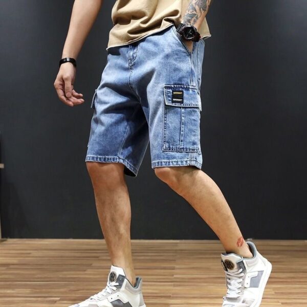 Men's Casual Mid-Length Workwear Jean Pants: Perfect for Style and Durability