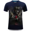 Men's Casual Trendy 3D Printed Dystopian Gunslinger Short Sleeve T-shirt
