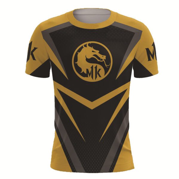 Men's 3D Printed Mortal Kombat Silk Milk Mesh Casual T-shirt
