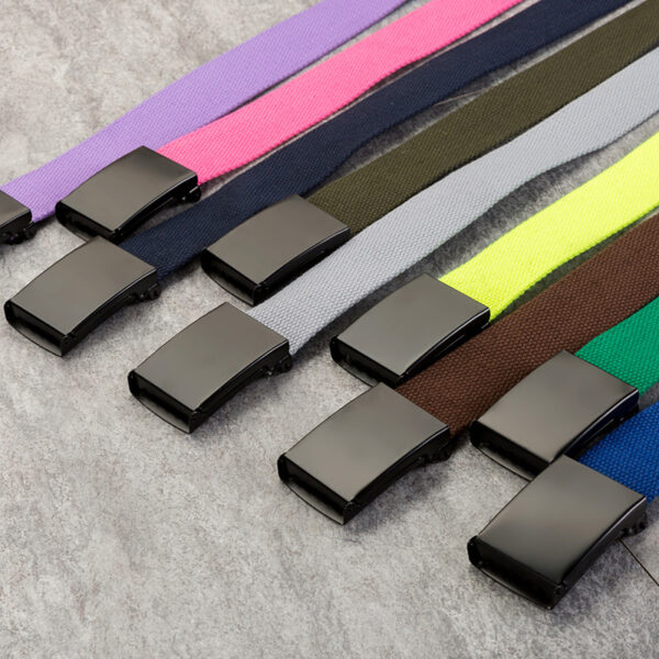 Men's Casual Snap-Clasp Canvas Candy-Colored Belt