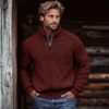Men's Fashionable Cardigan Long-Sleeve Zip-Up Sweater