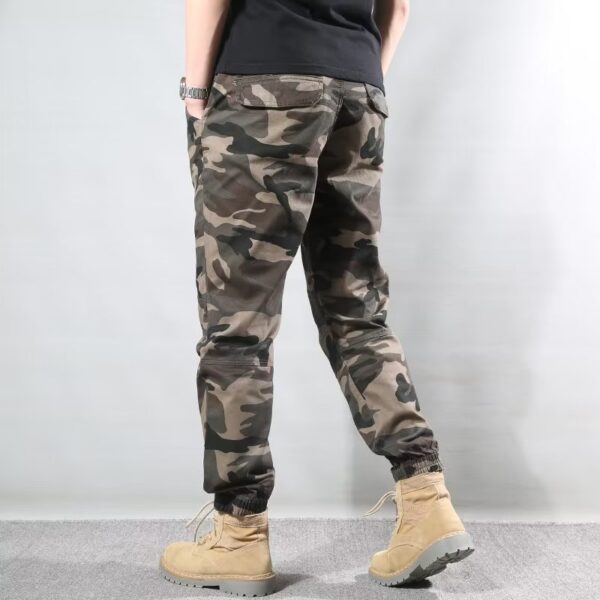 Men's Long Casual Retro Camo Tapered Ankle-Fit Pants