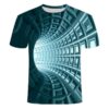 Men's Casual Trendy Creative 3D Printed Abstract Short Sleeve T-shirt