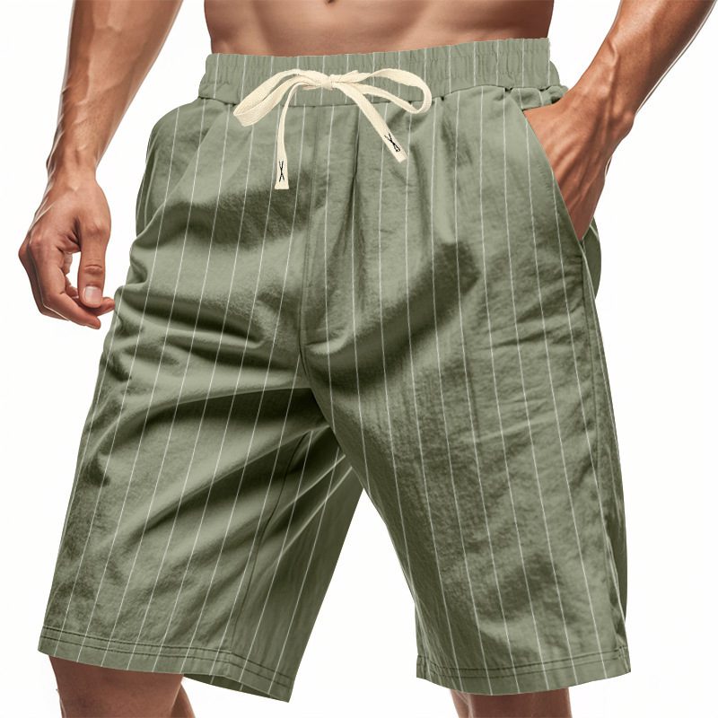 Men's Relaxed-fit Breathable Casual Linen Shorts For The Beach