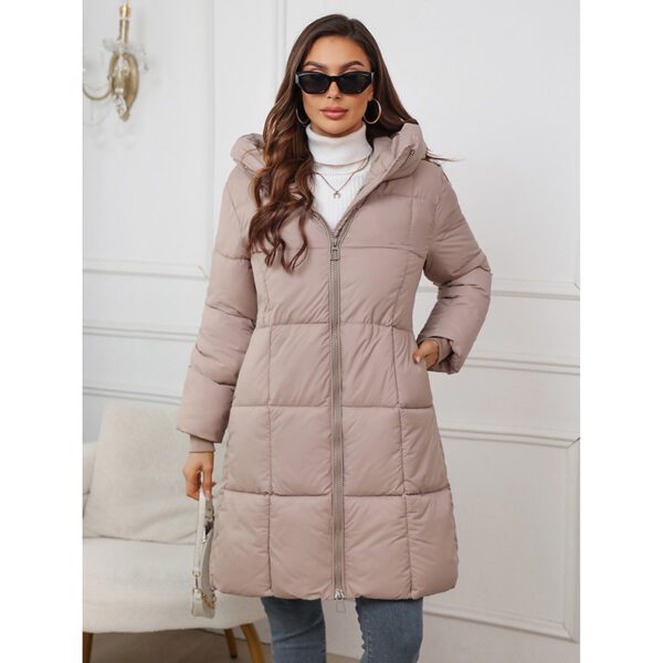 Women's Mid-Length Slim-Fit Insulated Cotton Fashion Coat