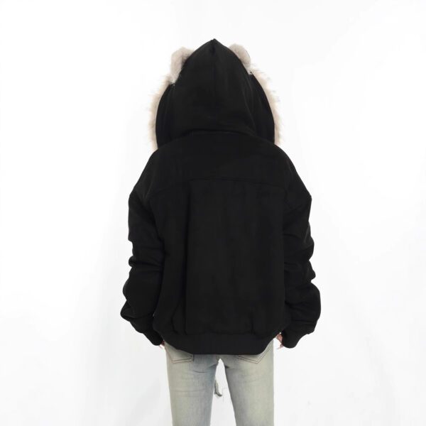 3ac94a5d-ed66-4793-bb6c-dae9fac139ad.jpg Women's Casual Hooded Winter Faux Fur Suede Jacket