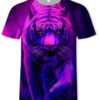 Men's 3D-Printed Wild Animal Graphic Short Sleeve T-Shirt for Casual Wear