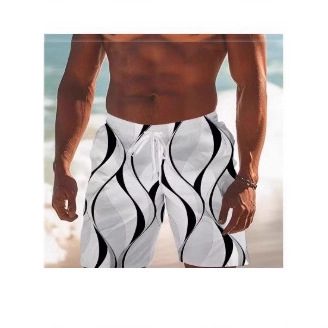 Men's 3D Printed Design Casual Beach Swim Shorts