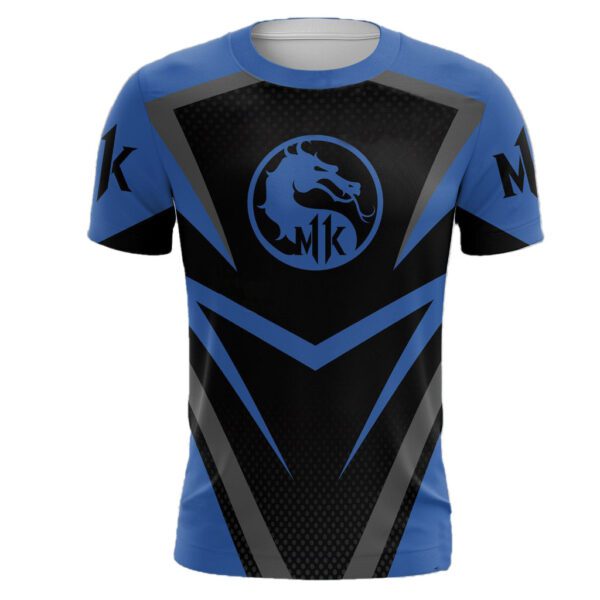 Men's 3D Printed Mortal Kombat Silk Milk Mesh Casual T-shirt