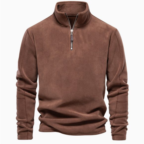 3d9fe021-8922-4f86-977c-ea0673fb8032.jpg Men's Trendy Long-Sleeve Hoodie With A Stand-up Collar And A Half-zip