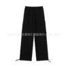 4200014c-4b7f-49e2-92de-dc364f071038.jpg Men's Casual Loose Fitting Straight Leg Cargo Drawstring Pants With Multiple Pockets