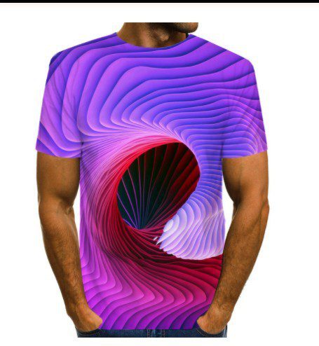 48218c15-ffa4-4bdb-82bc-b38bc8b6f1a7.jpg Men's Summer Short Sleeve Casual T-shirt with Eye-Catching 3D Printed Abstract Design