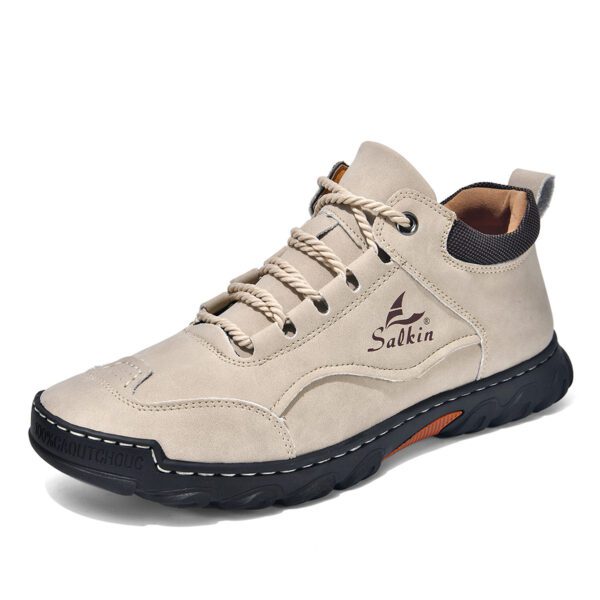 Men's Comfortable Flat Lace-Up Casual Shoes For Hiking
