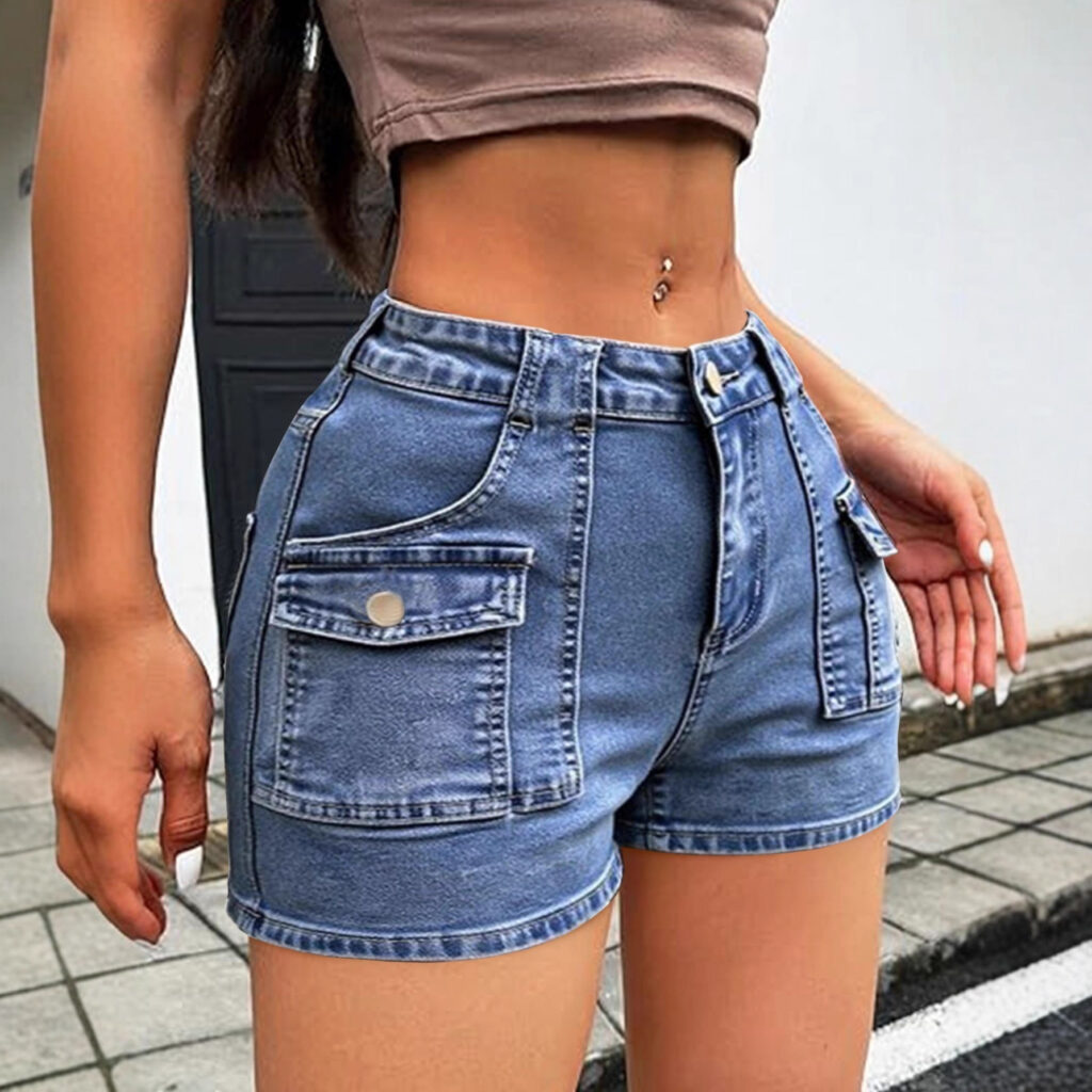 Women's Casual Summer Designer Style Ultra-Short Denim
