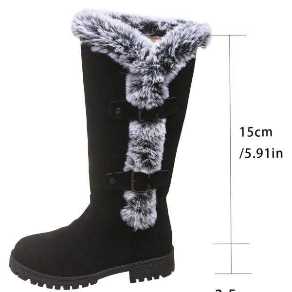Women's Rabbit Fur Thick Velvet Casual Snow Boots
