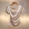 Women's Elegant Stylish & Minimalist Short Sleeve Top