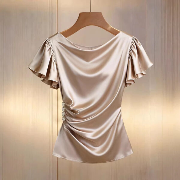 Women's Elegant Stylish & Minimalist Short Sleeve Top