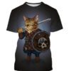 4a197d0e-0d18-4fe7-bcd7-b884936dbd3e.jpg Men's 3D Printed Casual & Funny Cute Cat Pattern T-shirt