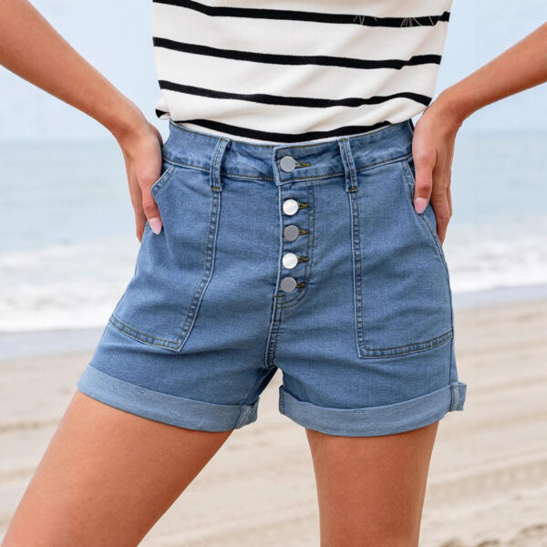 4b8b9004-d75f-4019-a6ab-f28c8da629ad.jpg Women's Casual Slimming Figure-Flattering Stretch Denim Shorts
