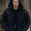 Men's Zippered Trendy Casual Dual Pocket Printed Hoodie