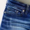 Women's Casual High-Waisted, Stretchy Capri Denim Pants