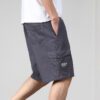 Men's Casual Style Relaxed Loose-fit Mid-Length Cargo Short Pants