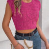 531a50a4-4c84-4707-bb3b-45bd830d91aa.jpg Women's Casual Heart Hollow Out Knit Vacation Cropped Top