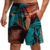 Men's Trendy Summer 3D Printed Leaf Series 3D Printed Casual Beach Shorts