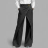 581b1559-0961-41b6-b13e-de27d97896cc.jpg Women's Fashion Side-Folded Long Pants Jeans
