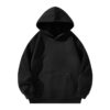 Men's Casual Solid-Color Hooded Fleece-lined Thickened Hoodie