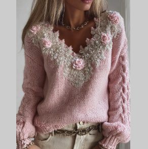 Women's Relaxed Cozy Soft Knit Pullover Sweater