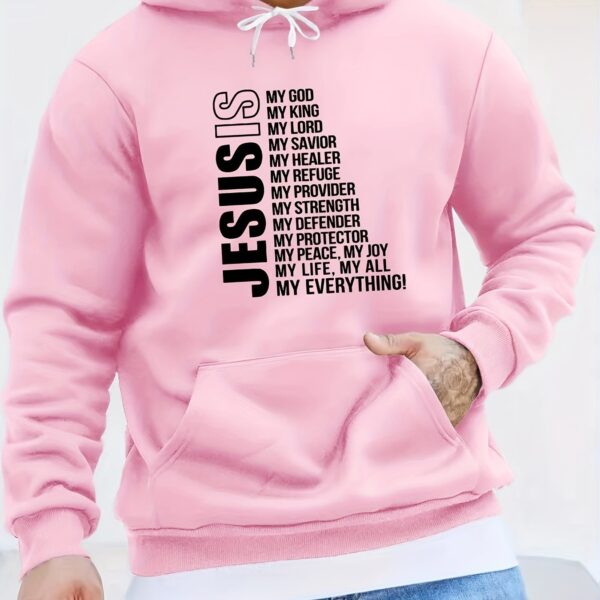 Men's Trendy Printed Casual Pullover Kangaroo Pocket Hoodie