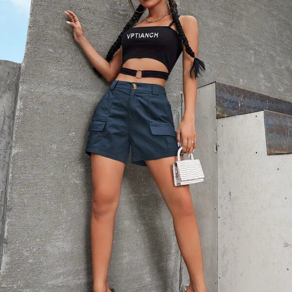 5d31b776-78c9-4b7d-8da0-550edb3b9c6b.jpg Women's Fashion Casual Cargo Sports Shorts