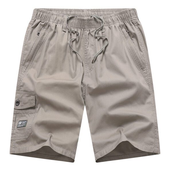 Men's Casual Style Relaxed Loose-fit Mid-Length Cargo Short Pants