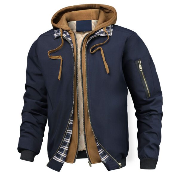 5e3a1c14-1709-4bec-b0e1-360275d08528.jpg Men's Casual Quilted Outerwear Cotton Hoodie Jacket With Faux Two-Piece Design