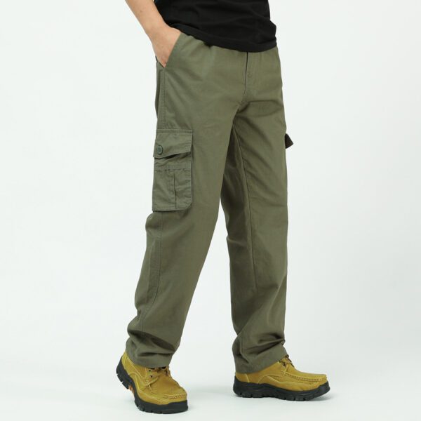 Men's Casual Trendy Long Multi-Pocket Cargo Work Pants