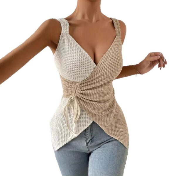 Women's Casual & Trendy Knit V-Neck Sleeveless Top
