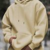 Men's Fashionable Solid-Color Drop-Shoulder Long-Sleeve Hoodie