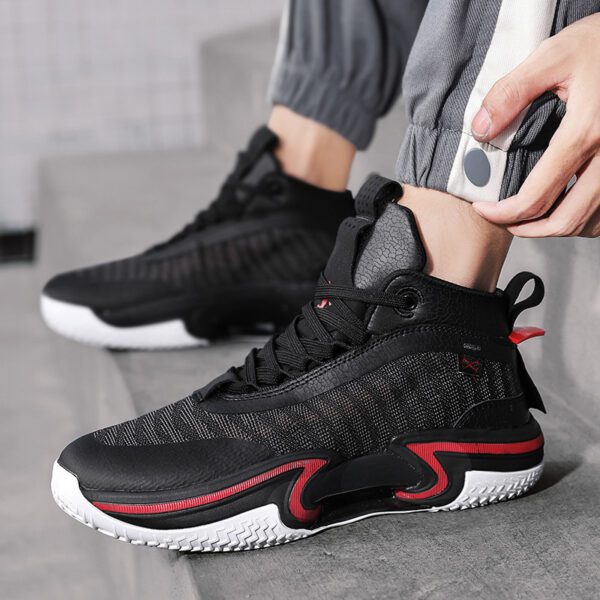 Men's High-Top Breathable Shock-Absorbing Athletic Shoes