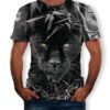 Men's 3D-Printed Wild Animal Graphic Short Sleeve T-Shirt for Casual Wear