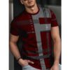 Men's Short-sleeved T-shirt Business Casual 3D Digital Printed