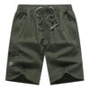Men's Casual Style Relaxed Loose-fit Mid-Length Cargo Short Pants