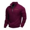 69af77e9-4f67-4082-913c-4224d13f73e9.jpg Men's Casual Fleece-Lined Mid-Length Zip-Up Loose-fit Stand-up Collar Sweater