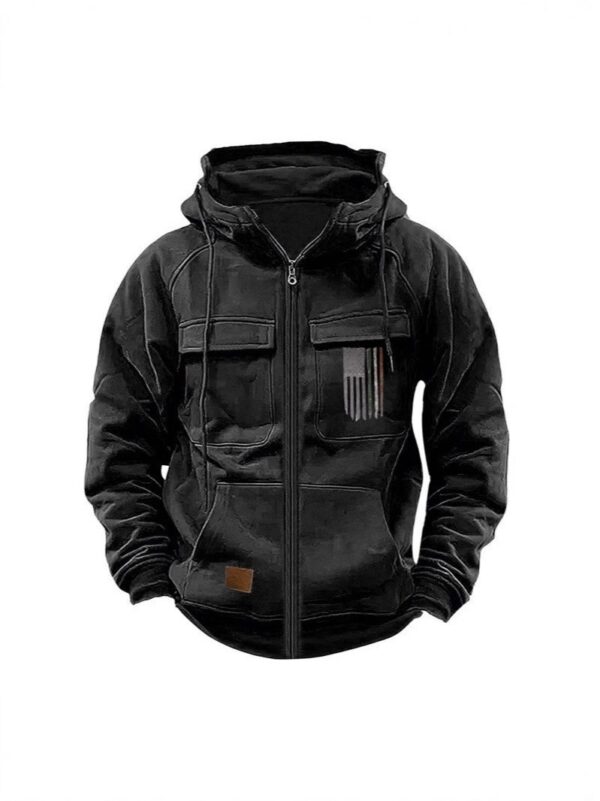 6ad6eefe-1dc5-4c68-9a34-a617b4304aba.jpg Men's Trendy Printed Loose Zip Casual Hooded Jacket