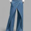 6bc6c144-7b24-41b3-8ba6-c024e31bd731.jpg Women's Fashion Side-Folded Long Pants Jeans