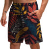 Men's Summer Fashion 3D Printed Leaf Series 3D Printed Casual Beach Shorts
