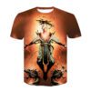 Men's Printed Mortal Kombat Gaming Casual Short Sleeve T-shirt