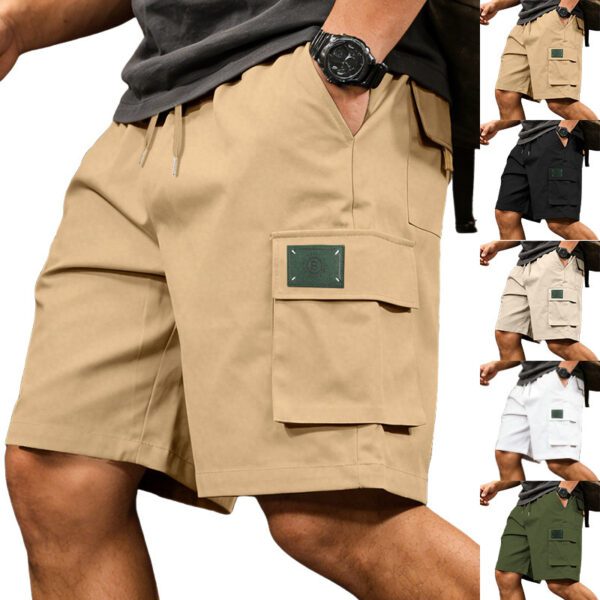 6c5378c5-4239-42dc-86d2-872c2a73c8ed.jpg Men's Comfortable Loose Elastic Casual Multi-Pocket Cargo Shorts